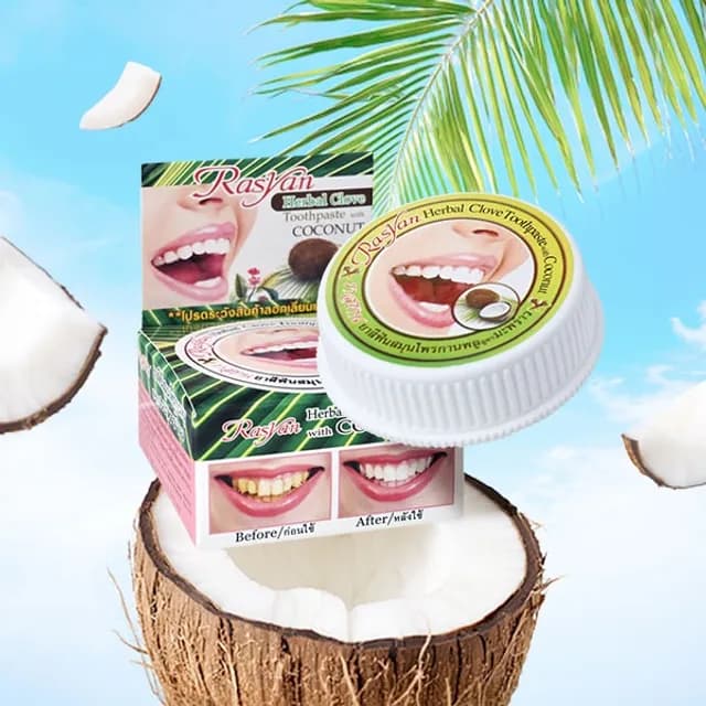 Rasyan herbal clove toothpaste with coconut