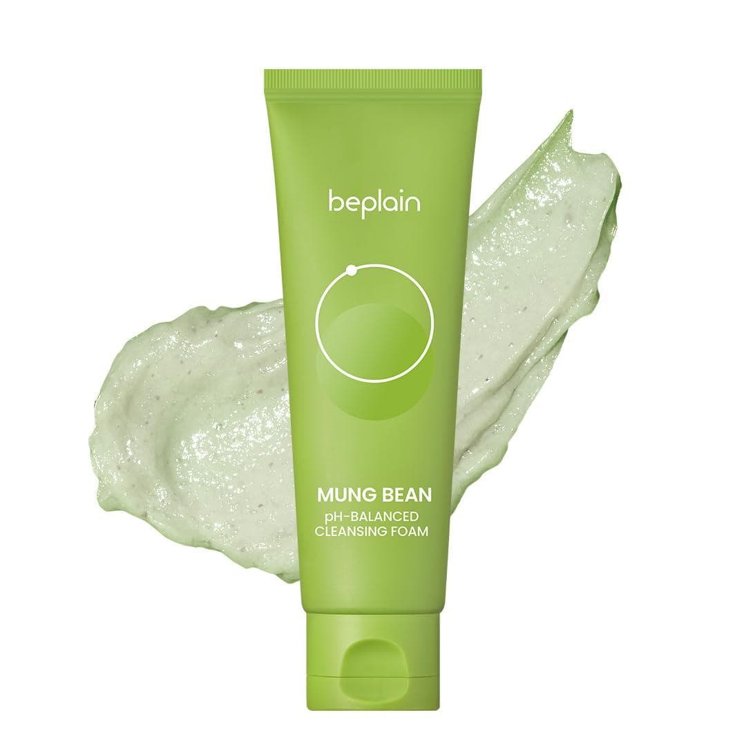 Beplain ph balanced mung bean foam cleanser